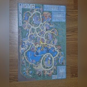 SeaWorld Adventure Park Orlando Map/Showtime 7/18/2024 Jul10A-5 - RARE